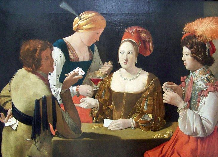 Le Tricheur à l'As de Carreau de Georges de La Tour (Ala Sully, Sala 912)