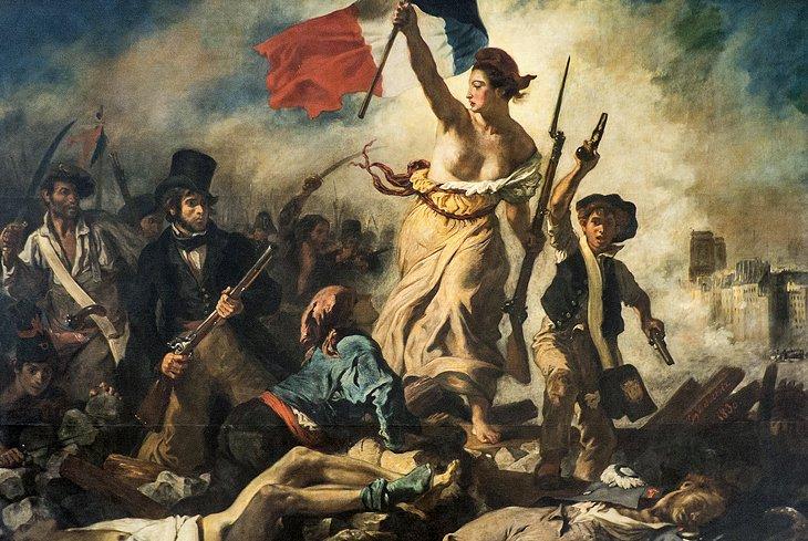 La Liberté Guidant le Peuple de Eugène Delacroix (Ala Denon, Sala 700)