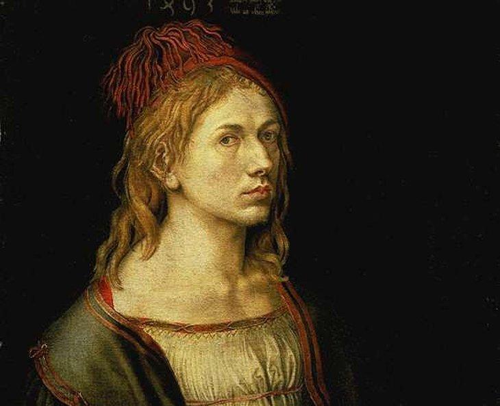 Retrato del Artista Sosteniendo un Cardo de Albrecht Dürer (Ala Richelieu, Sala 101)