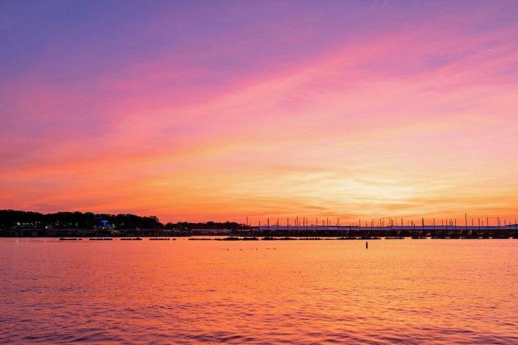 Atardecer en el Lago Lewisville