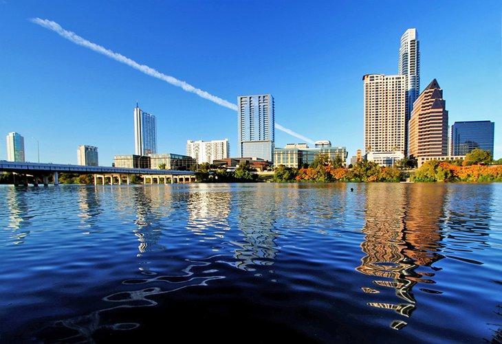 Lago Lady Bird y el centro de Austin