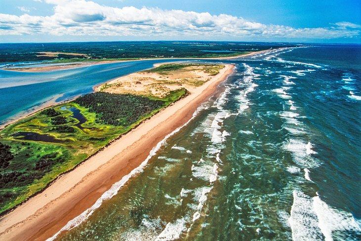 Luftaufnahme des Prince Edward Island Nationalparks