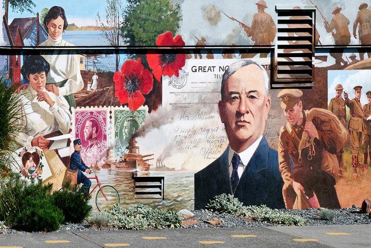 Murales de la pared de Chemainus