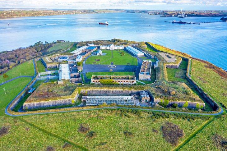 Luftaufnahme von Spike Island