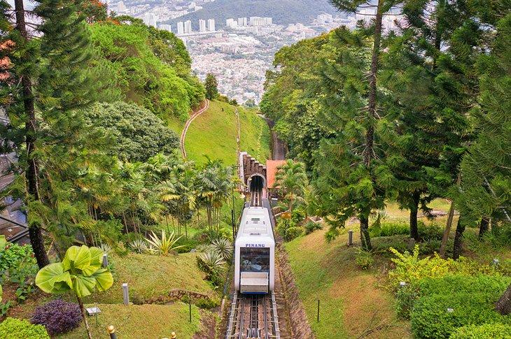 Ferrocarril funicular en Penang Hill