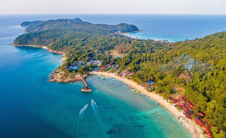 Vista aérea de las Islas Perhentian