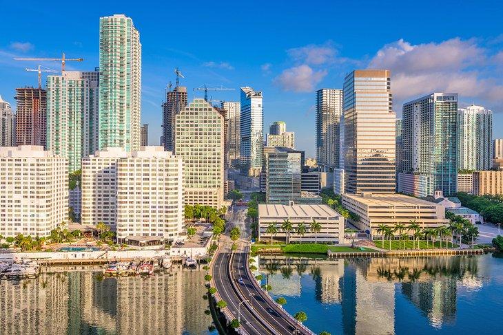 Fahrt ins Stadtzentrum von Miami