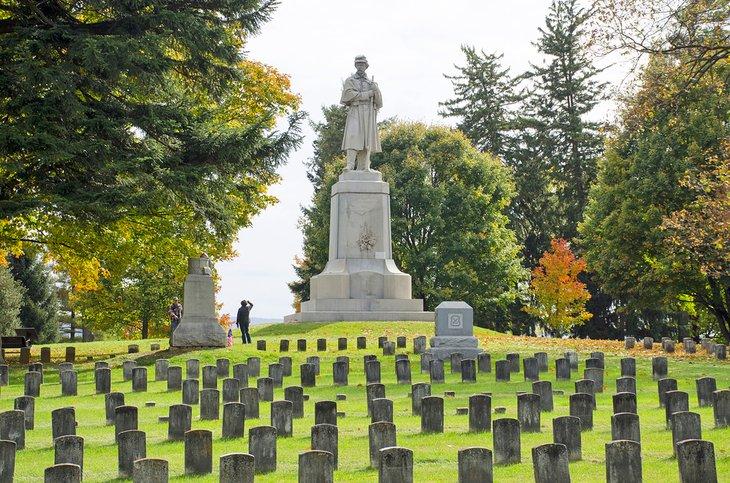 El Cementerio Nacional en el Campo de Batalla Nacional de Antietam