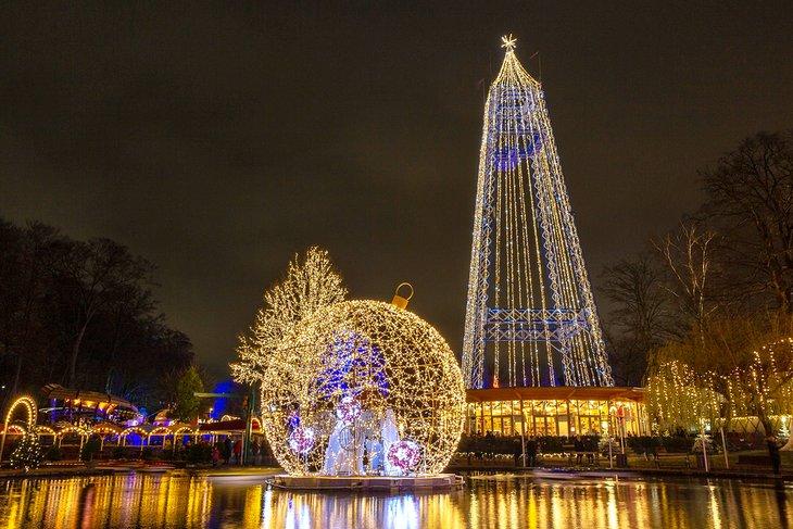 Luces de Navidad en Tivoli Friheden