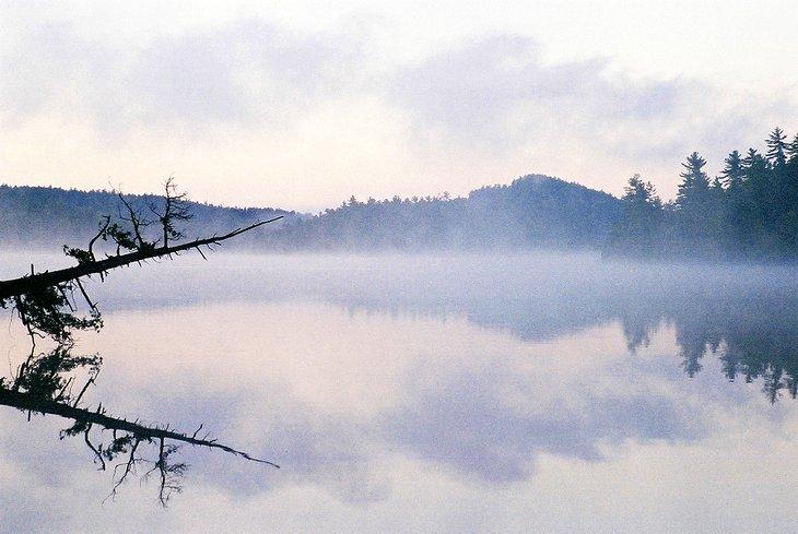 Nebliger Morgen am Lake Temagami