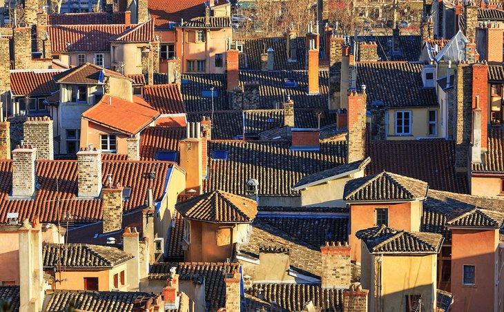 Tejados en Vieux Lyon (Casco antiguo)