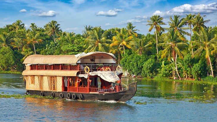 Houseboat au Kerala, Inde
