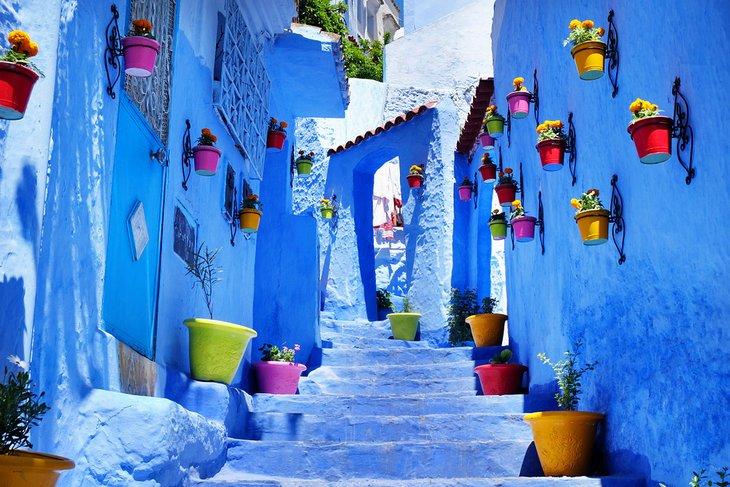La ville bleue de Chefchaouen, Maroc
