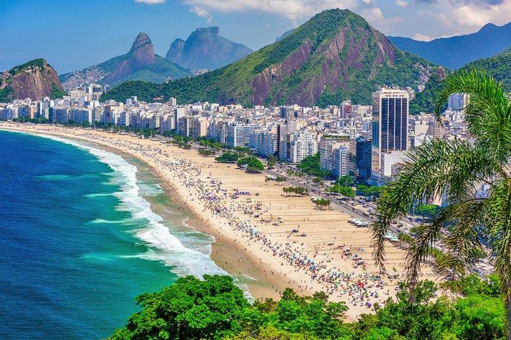 Plage de Copacabana à Rio de Janeiro, Brésil