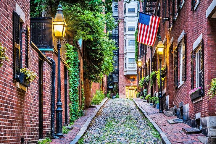 Acorn Street in Beacon Hill