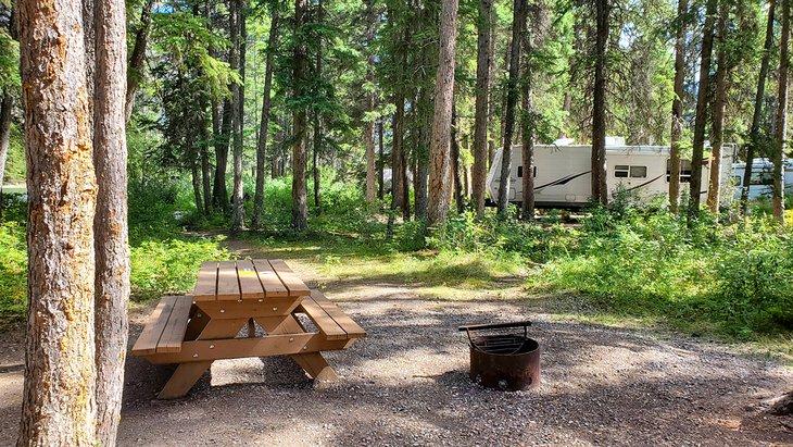 Camping Bow River