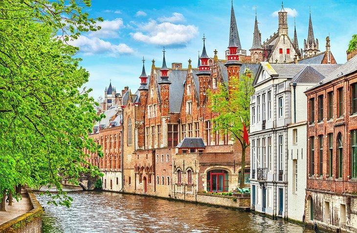 La ciudad medieval de Brujas en Bélgica