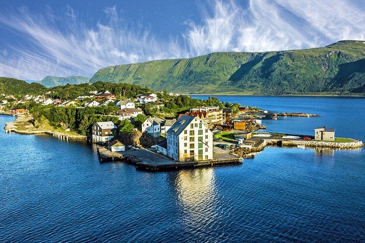 Vista aérea de Ålesund, Noruega