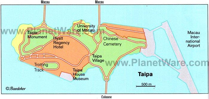 Taipa - Carte