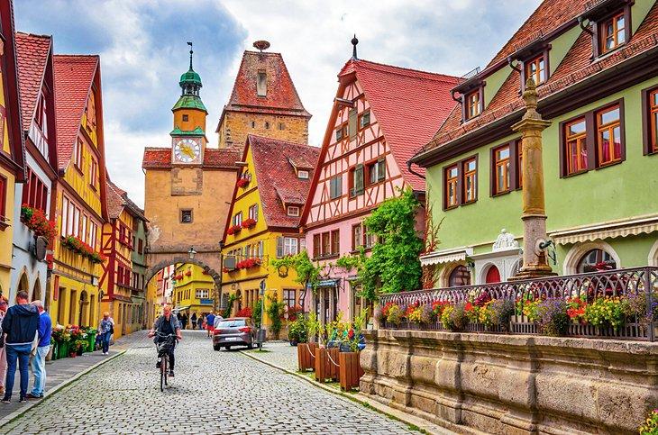 Casas tradicionales en Rothenburg-ob-der-Tauber