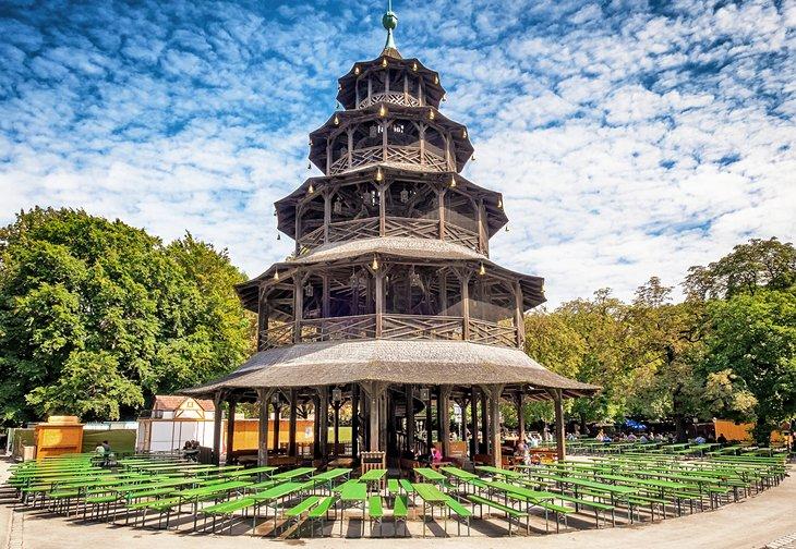La Chinesischen Turm en el Jardín Inglés