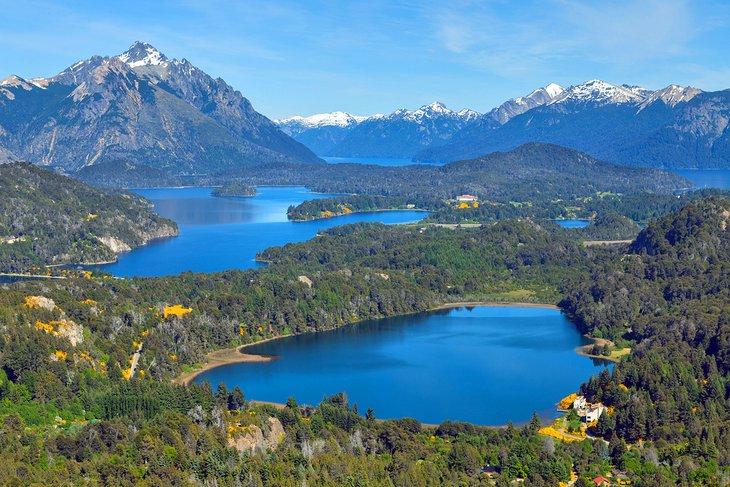 Vista desde el Monte Campanario sobre Bariloche