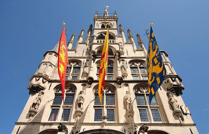 Ancienne ville de Gouda et la Grote Kerk de Sint Janskerk