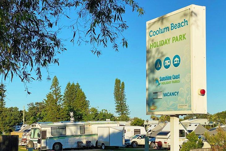 Entrada al Coolum Beach Holiday Park
