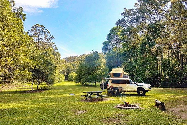 Sitio de acampada en Hidden Valley @ Gro Mad Plantations