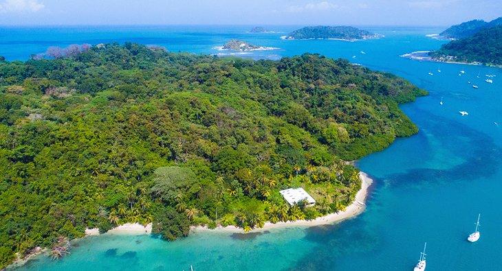Vue aérienne près de Portobelo