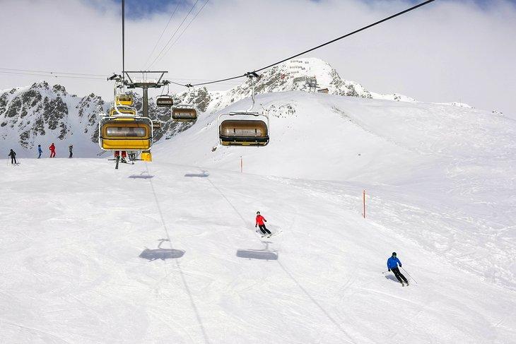 Skifahrer in St. Moritz