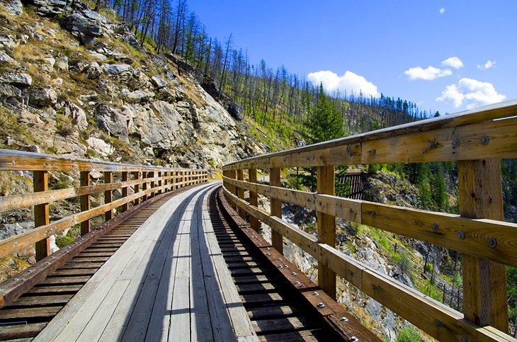 Puente histórico de viaducto, Myra Canyon