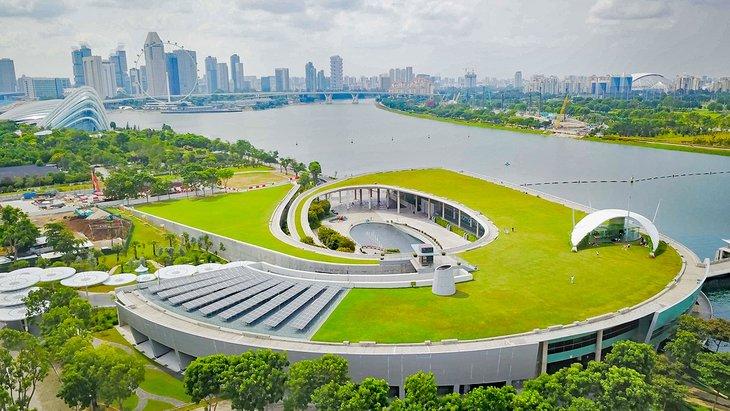 Vista aérea de la Marina Barrage