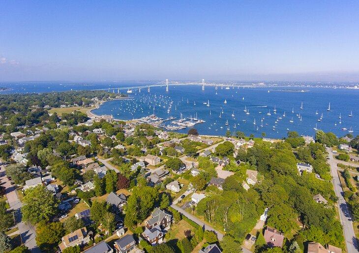 Bahía de Narragansett y Jamestown