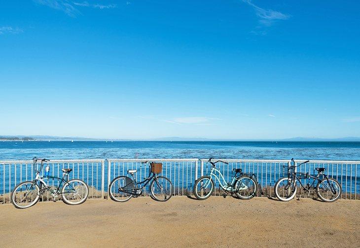 Fahrräder auf der Santa Cruz Beach Boardwalk