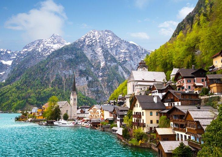El Casco Antiguo de Hallstatt y la Plaza del Mercado