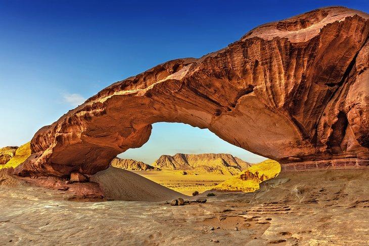Arco de roca en Wadi Rum