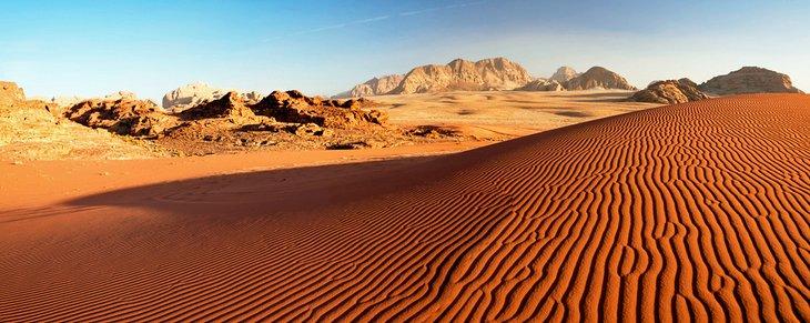 Dunas de arena en Wadi Rum