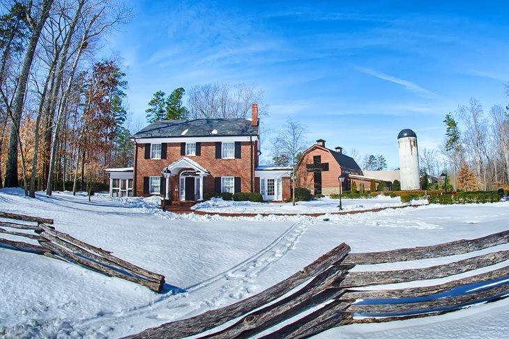 Billy Graham Library im Schnee