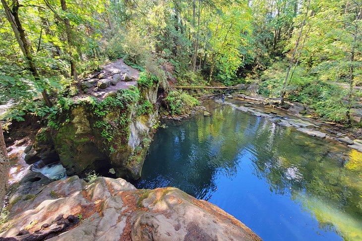 Pozo de natación en Whatcom Falls Park