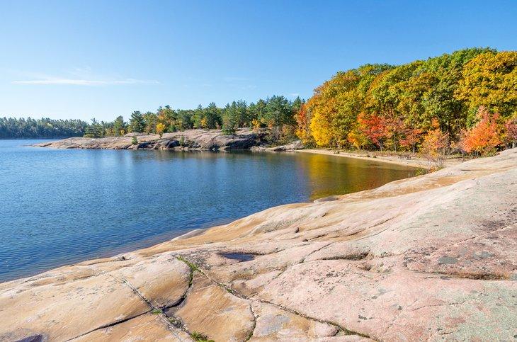 Herbstfarben im Killbear Provincial Park