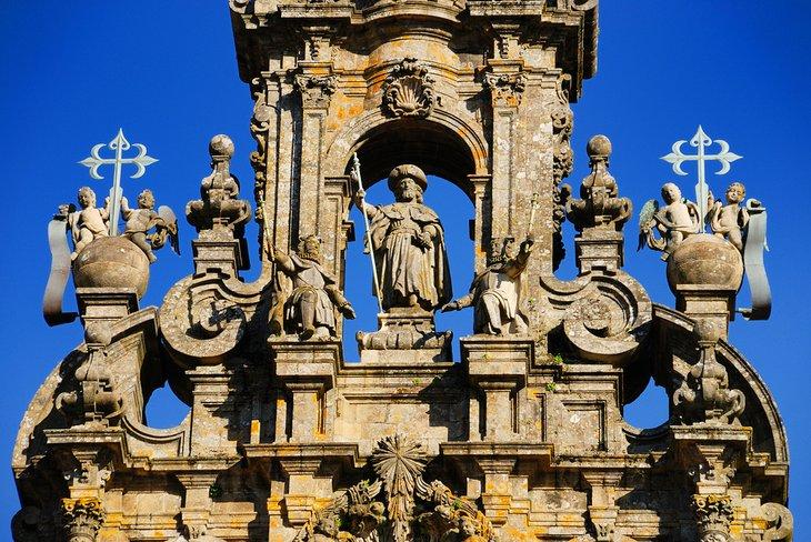 Detalle de la Fachada del Obradoiro