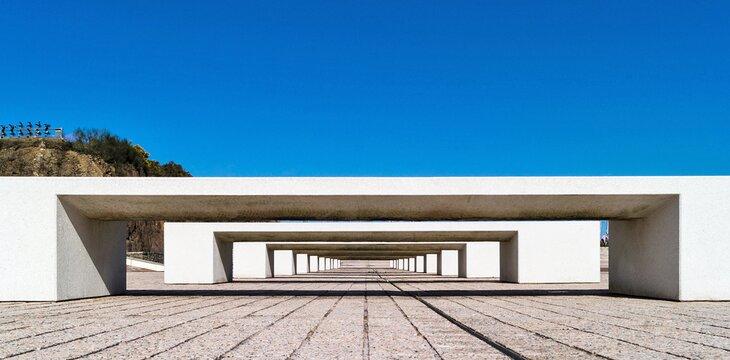 Bancos en la Cidade da Cultura de Galicia