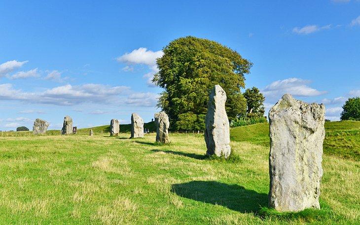 Prähistorische Steine in Avebury