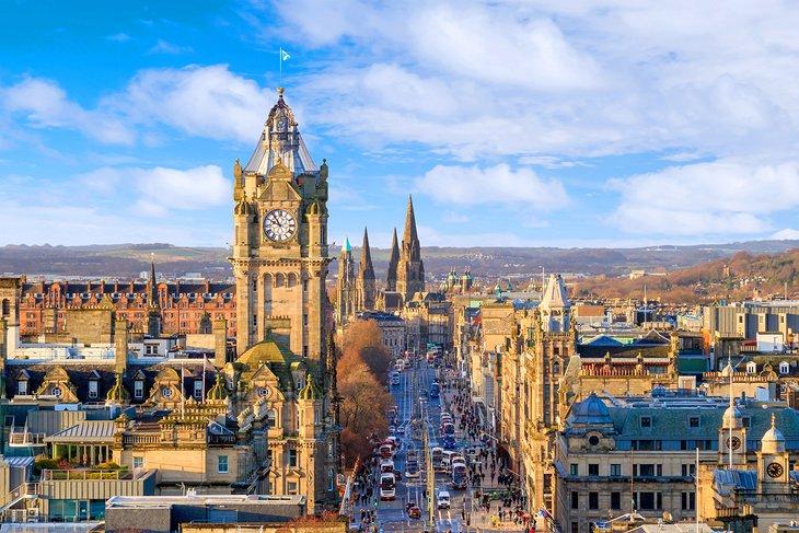 Altstadt Edinburgh und Edinburgh Castle