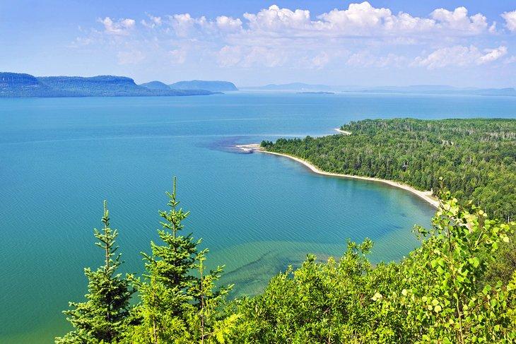 Blick über den Lake Superior aus Ontario