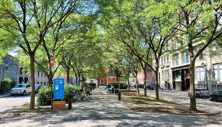 Place d'Youville im Sommer