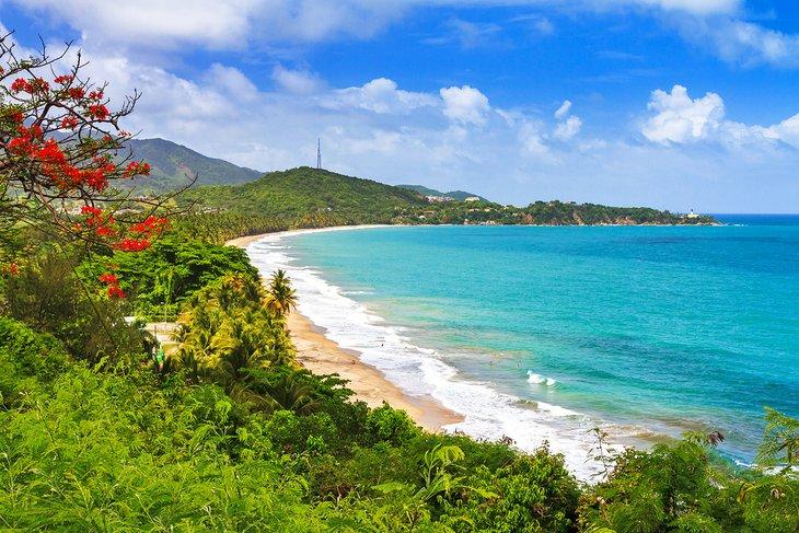 Hermosa playa en Puerto Rico