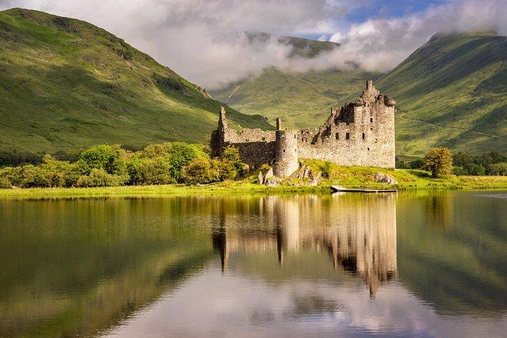 Castillo de Kilchurn en las Tierras Altas de Escocia