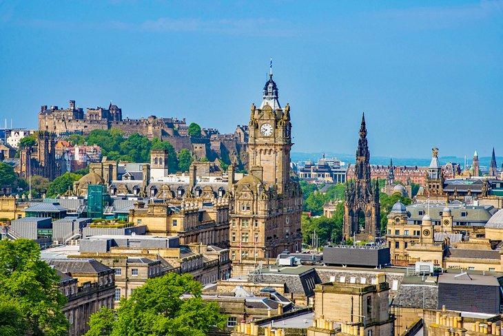 Horizonte de la ciudad de Edimburgo